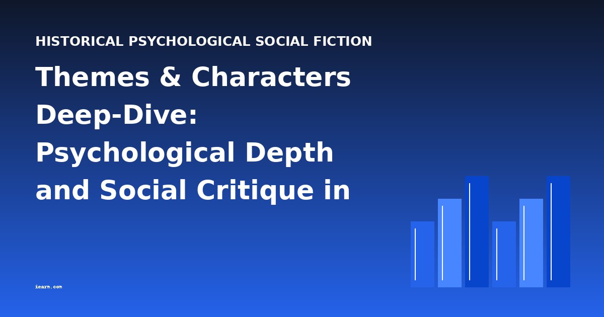 Themes & Characters Deep-Dive: Psychological Depth and Social Critique in Historical Fiction