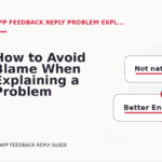How to Avoid Blame When Explaining a Problem in App Feedback Reply English