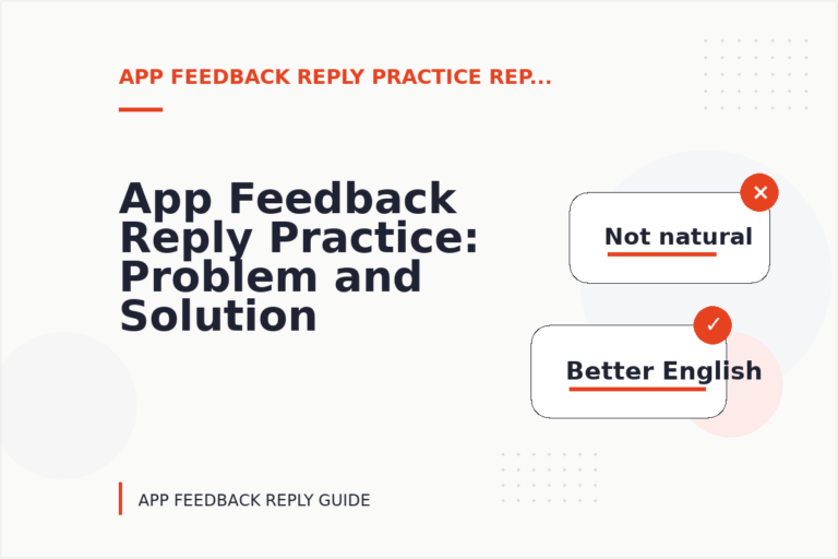 App Feedback Reply Practice: Problem and Solution Replies