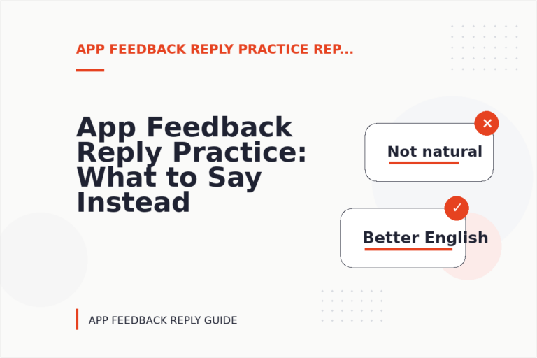 App Feedback Reply Practice: What to Say Instead App Feedback Reply Practice: What to Say Instead