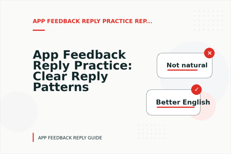 App Feedback Reply Practice: Clear Reply Patterns App Feedback Reply Practice: Clear Reply Patterns