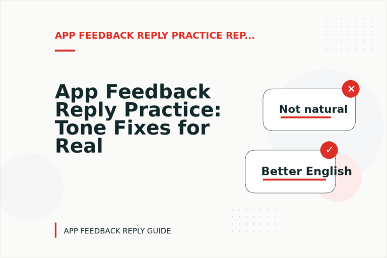 App Feedback Reply Practice: Tone Fixes for Real Situations App Feedback Reply Practice: Tone Fixes for Real Situations