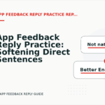 App Feedback Reply Practice: Softening Direct Sentences